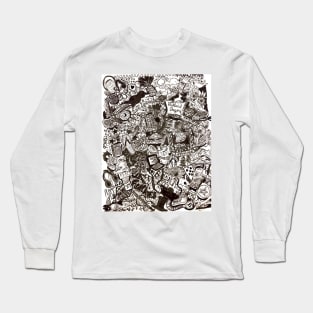 Portland Summer Freehand Ink Long Sleeve T-Shirt